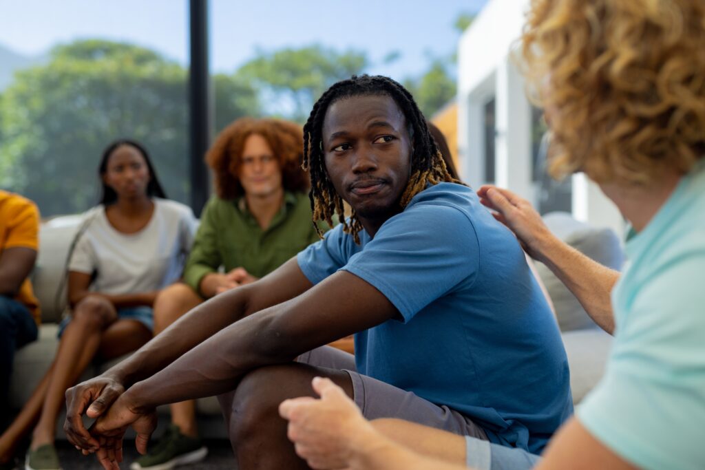 Group therapy at upper west side drug rehab.
